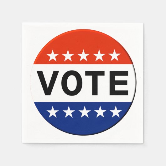 Serviette En Papier Vote 2026 Élection de mi-mandat (Devant)