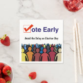 Serviette En Papier Vote anticipé (En situation)