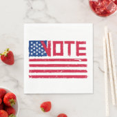 Serviette En Papier Vote avec le drapeau américain (En situation)
