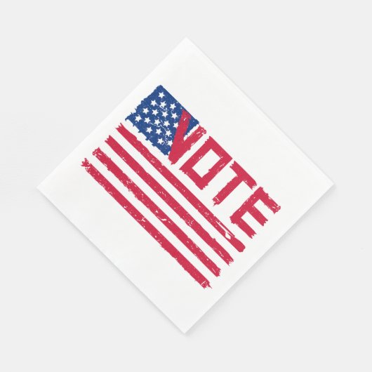 Serviette En Papier Vote avec le drapeau américain (Coin)
