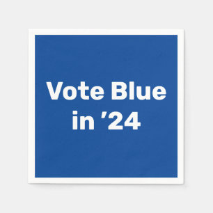 Serviette En Papier Vote Blue en 2024 Napkins