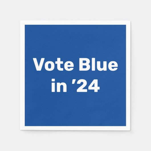 Serviette En Papier Vote Blue en 2024 Napkins (Devant)