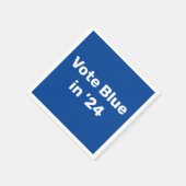 Serviette En Papier Vote Blue en 2024 Napkins (Coin)