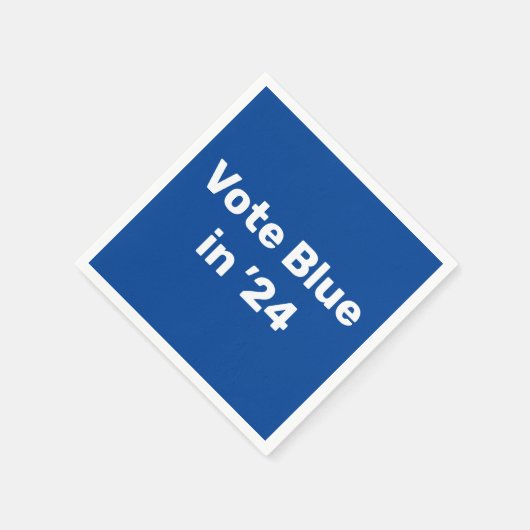 Serviette En Papier Vote Blue en 2024 Napkins (Coin)