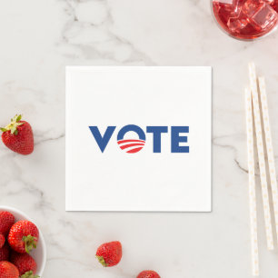 Serviette En Papier Vote - Joe Hope 2020 - Biden bleu rouge blanc