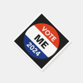 Serviette En Papier Vote personnel Campagne électorale présidentielle  (Coin)