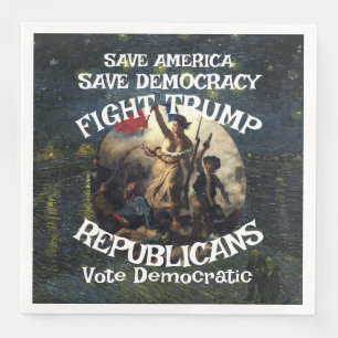 Serviette En Papier Vote politique FW FV HG Trump Parti républicain