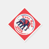 Serviette En Papier Vote Red 2026 (Coin)