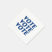 Serviette En Papier "Vote vote" Livre blanc bleu (Coin)