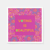 Serviette En Papier Voter Napkin (Devant)