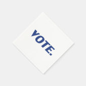 Serviette En Papier "Voter" Papier blanc bleu serviette (Coin)