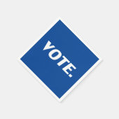 Serviette En Papier "Voter" Papier blanc bleu serviette (Coin)