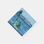 Serviette En Papier Voter pour sauver l'Amérique Cette élection (Coin)