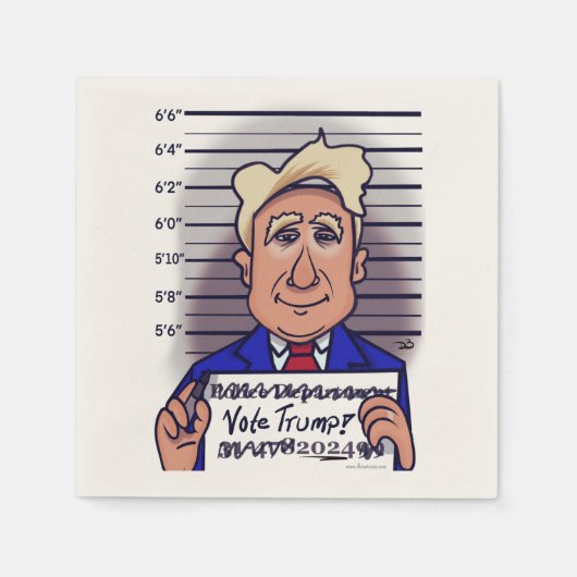 Serviette En Papier Voter Trump (Devant)