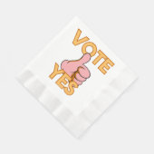 Serviette En Papier Votez oui (Coin)