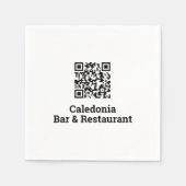 Serviette En Papier Votre conception de code QR (Devant)