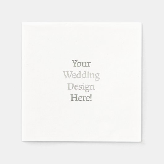 Serviette En Papier Votre conception Mariage (Devant)