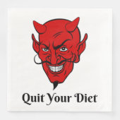 Serviette En Papier Votre Diet Diable Satan (Devant)