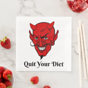 Serviette En Papier Votre Diet Diable Satan