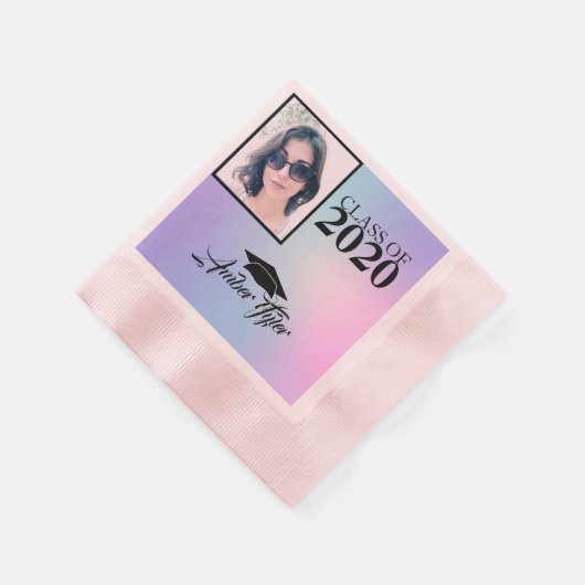 Serviette En Papier Votre Diplôme Photo (Coin)