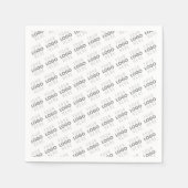 Serviette En Papier Votre image/logo éclairé automatiquement + Motif (Devant)