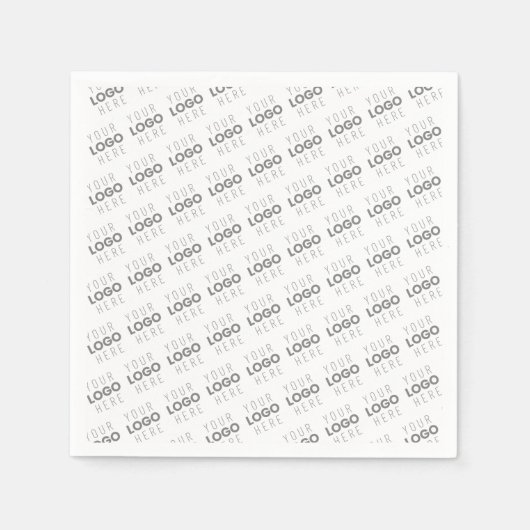 Serviette En Papier Votre image/logo éclairé automatiquement + Motif (Devant)