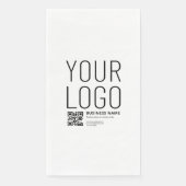 Serviette En Papier Votre logo avec code QR et texte modifiables (Devant)
