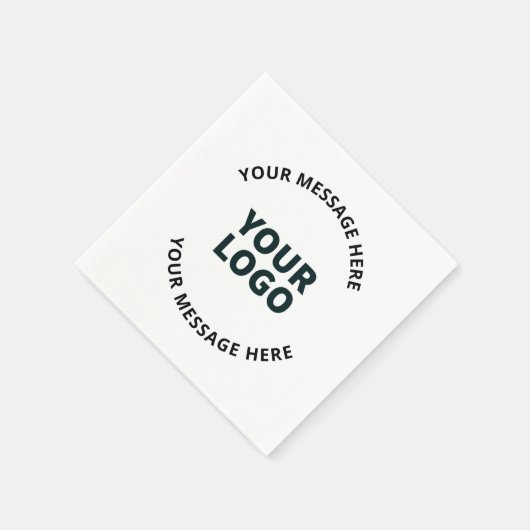 Serviette En Papier Votre logo, conception, photo, oeuvre d'art ou aut (Coin)