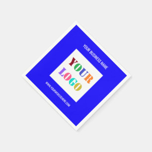 Serviette En Papier Votre Logo d'entreprise Texte personnalisé serviet