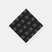 Serviette En Papier Votre logo et votre texte modifiable | Motif répét (Coin)