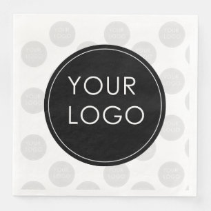 Serviette En Papier Votre logo ici Entreprise Entreprise Entreprise