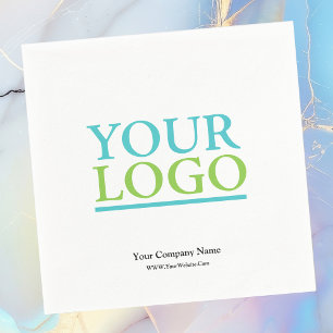 Serviette En Papier Votre logo ici, nom et site Web Promotion