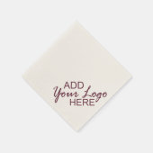 Serviette En Papier Votre logo ici serviettes (Coin)