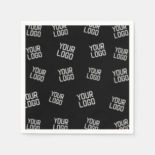 Serviette En Papier Votre logo ou image Modèle aléatoire