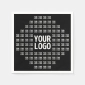 Serviette En Papier Votre logo ou image | Motif moderne unique (Devant)