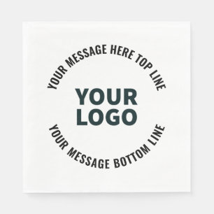Serviette En Papier Votre logo ou image   Texte modifié en gras
