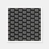 Serviette En Papier Votre logo | Simple répétition Motif de logo (Devant)