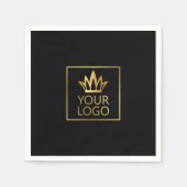 Serviette En Papier Votre logo sur un Arrière - plan couleur (Devant)