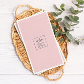 Serviette En Papier Votre logo sur un Arrière - plan couleur