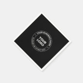 Serviette En Papier Votre logo | Texte et éléments modifiables (Coin)