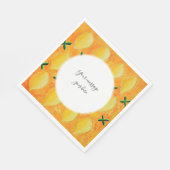 Serviette En Papier Votre Message Citrons (Coin)