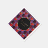 Serviette En Papier Votre message Fraises et prunes Fruits rouges (Coin)