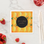 Serviette En Papier Votre message Lemons (En situation)