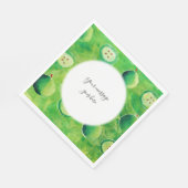 Serviette En Papier Votre message pommes (Coin)