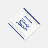 Serviette En Papier Votre Nom De Famille Réunion Monogramme (Coin)