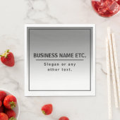 Serviette En Papier Votre nom d'entreprise ou marque, etc. (En situation)