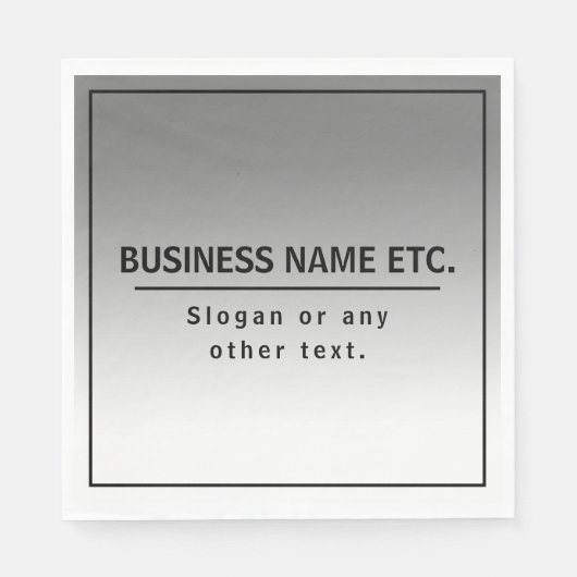 Serviette En Papier Votre nom d'entreprise ou marque, etc. (Devant)