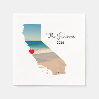 Serviette En Papier Votre propre photo de vacances en Californie