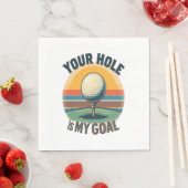 Serviette En Papier Votre Trou Est Mon Objectif Golf Golf Golf Golf Go (En situation)