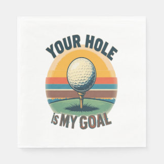 Serviette En Papier Votre Trou Est Mon Objectif Golf Golf Golf Golf Go